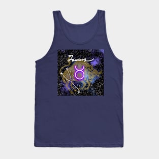 Taurus Bull Zodiac Sign Astrology Tank Top